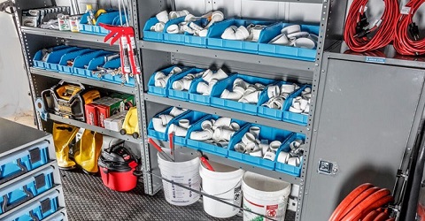 Plumbing Van Shelving