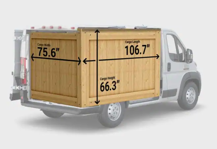 Ram ProMaster Dimensions