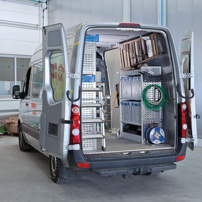 Electrician Van Shelving and Setup 