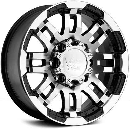 Vision Warrior Black Machined Face Wheel