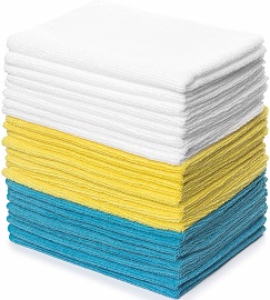 Zeppoli Reusable Microfiber Cleaning Cloth Set