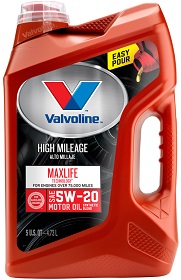 Valvoline MaxLife High Mileage 5W-20 Synthetic Blend Motor Oil - Best Synthetic Oil 5W20