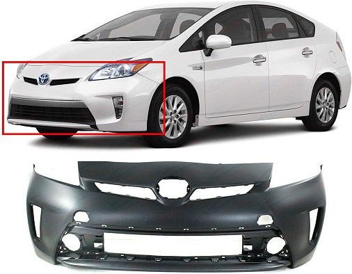 Front Plastic Bumper Cover Fascia For 2012-2015 Toyota Prius