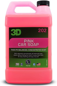 3D Pink Car Wash Soap