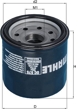 MAHLE Original OC 575 Oil Filter